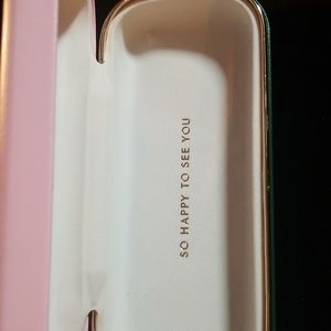 Kate Spade eyeglass case pink & green